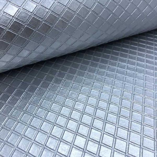 material sintético Festa Matelassê Prata Metalizado Ref 182 - Tex Papel Imagem de material sintético Festa Matelassê Prata Metalizado Ref 182