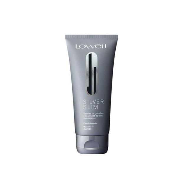 Imagem de Matizador Silver Slim condicionador Lowell cinza 200ml