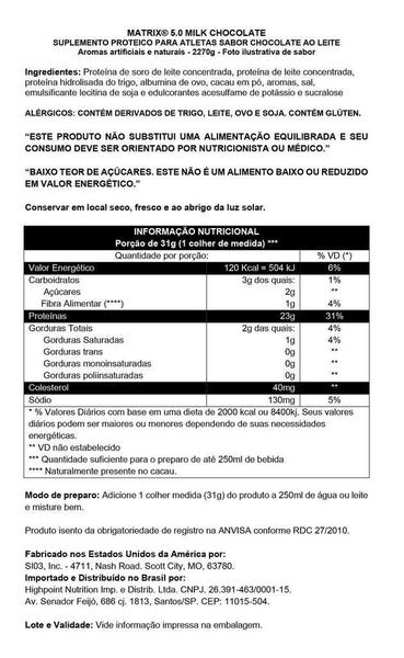 Imagem de Matrix 5.0 Syntrax Milk Chocolate 2.270G