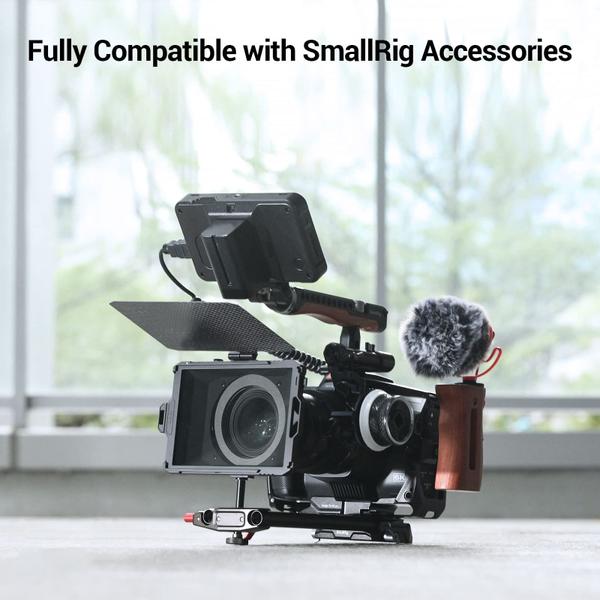 Imagem de Matte Box SMALLRIG Mini para DSLR sem espelho com lentes de 67-95 mm