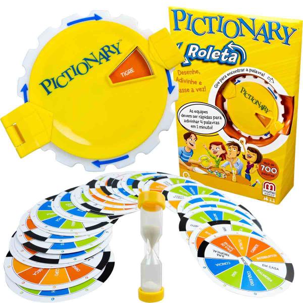 Imagem de Mattel Games - Jogo Pictionary Roleta - Desafie sua Mente - CKG36