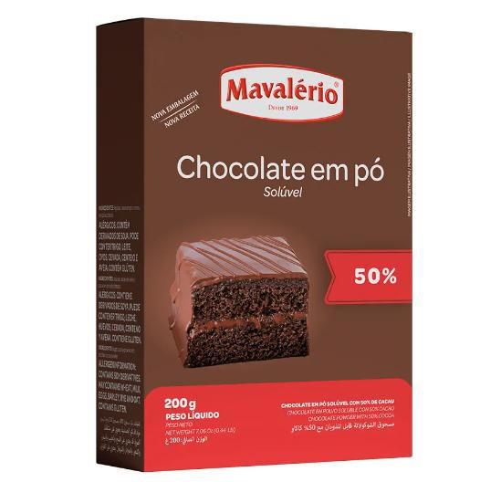 Imagem de Mavalério Chocolate Em Po Soluvel 50% Cacau 200G