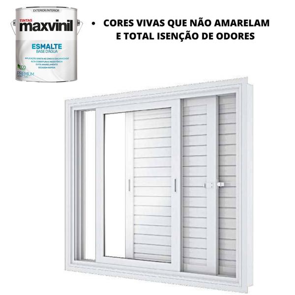 Imagem de Maxvinil esmalte base agua 3,6l varias cores e acabamentos