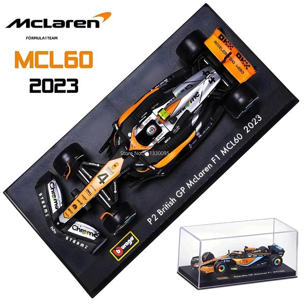 Imagem de McLaren MCL60 2023 - Lando Norris e Oscar Piastri - Modelo de Carro Die Cast 1:43 Bburago