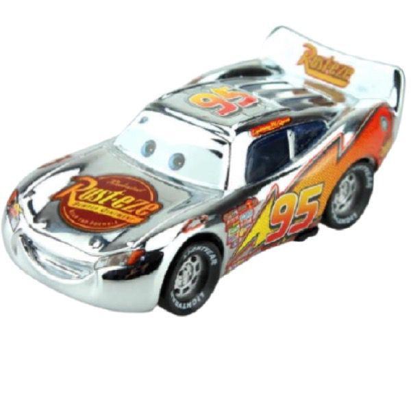 Mcqueen Prata Filme Carros Disney Miniatura 1:55 - Manú Presentes Imagem de Mcqueen Prata Filme Carros Disney Miniatura 1:55
