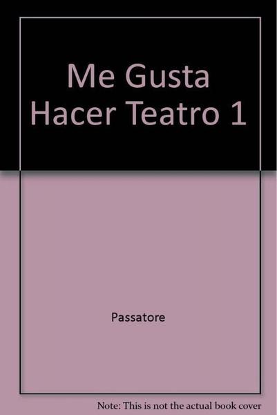 Imagem de Me gusta hacer teatro