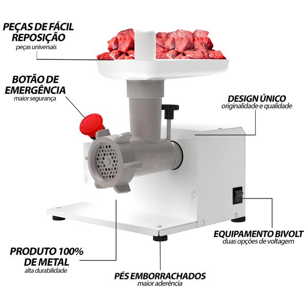 Imagem de MEC Moedor e Extrusor Multiuso Bivolt 50/60 HZ Bivolt