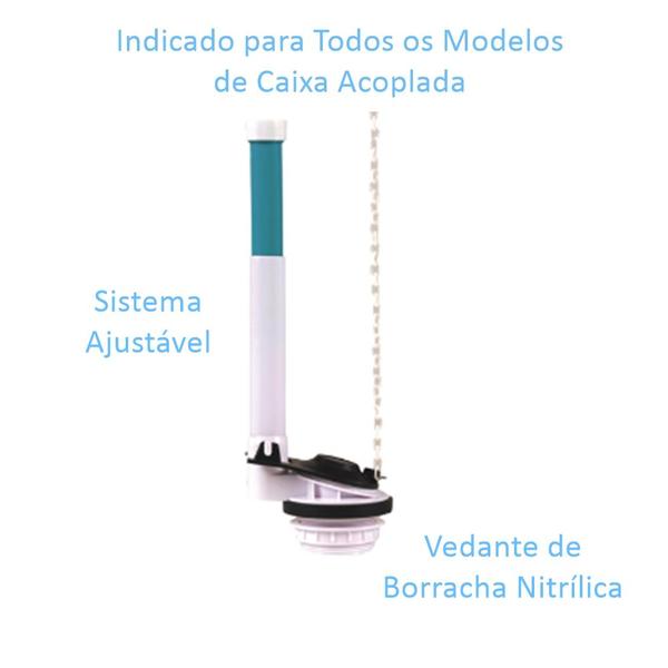 Imagem de Mecanismo Saída Convencional Ajustável Para Caixa Acoplada