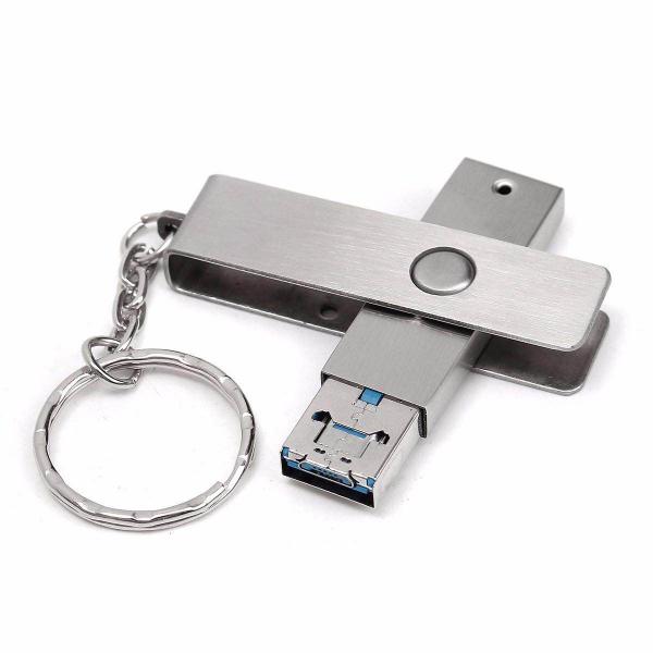 Imagem de MECO 64GB USB Flash Drives Pen 2.0 OTG Memória Sti Plata 64GB