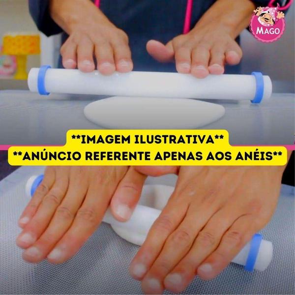 Imagem de Medida Certa para Rolo de Massas 4 Alturas Silicone Resistente Mago - 8 Anéis