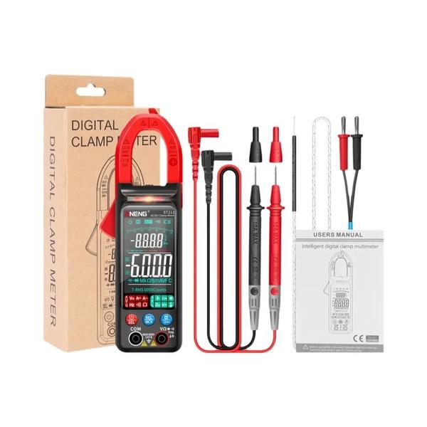 Medidor de Braçadeira Digital Aneng ST212 - Testador de Tensão e Corrente AC/DC com Tela Grande Imagem de Medidor de Braçadeira Digital Aneng ST212 - Testador de Tensão e Corrente AC/DC com Tela Grande