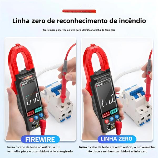Medidor de Braçadeira Digital Aneng ST212 - Testador de Tensão e Corrente AC/DC com Tela Grande Imagem de Medidor de Braçadeira Digital Aneng ST212 - Testador de Tensão e Corrente AC/DC com Tela Grande
