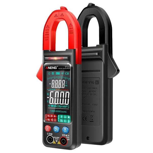 Medidor de Braçadeira Digital Aneng ST212 - Testador de Tensão e Corrente AC/DC com Tela Grande Imagem de Medidor de Braçadeira Digital Aneng ST212 - Testador de Tensão e Corrente AC/DC com Tela Grande