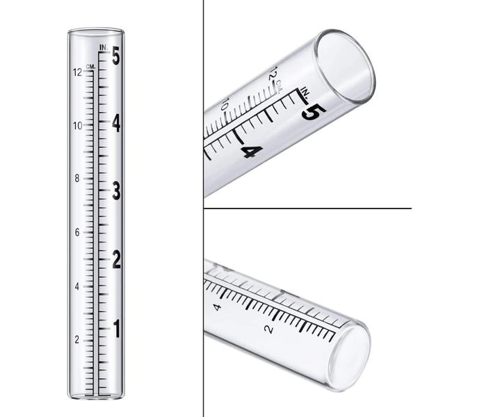 Imagem de Medidor de chuva dgudgu: 6 pacotes de tubos de plástico com capacidade de 150 ml