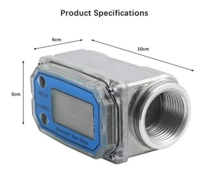 Imagem de Medidor De Fluxo De Água Digital Vazão Arla Gasolina Diesel