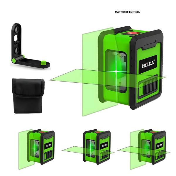 Imagem de Medidor de Nível a Laser Verde Hilda - 2 Linhas Cruzadas (Horizontal e Vertical) - Autonivelante