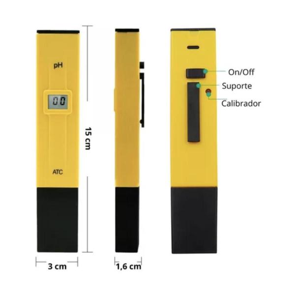 Imagem de Medidor De Ph Digital Calibração Automática Bateria Inclusa