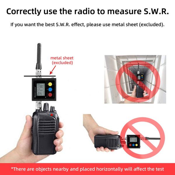 Imagem de Medidor de potência e SWR da antena Mcbazel Surecom SW-102 VHF/UHF