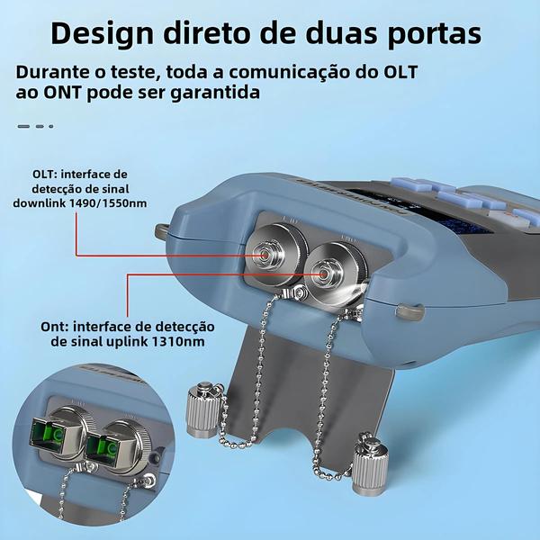 Imagem de Medidor de Potência Óptica Pon 1310/1490/1550nm - Comptyco AUA-330A/U para FTTH/FTTX