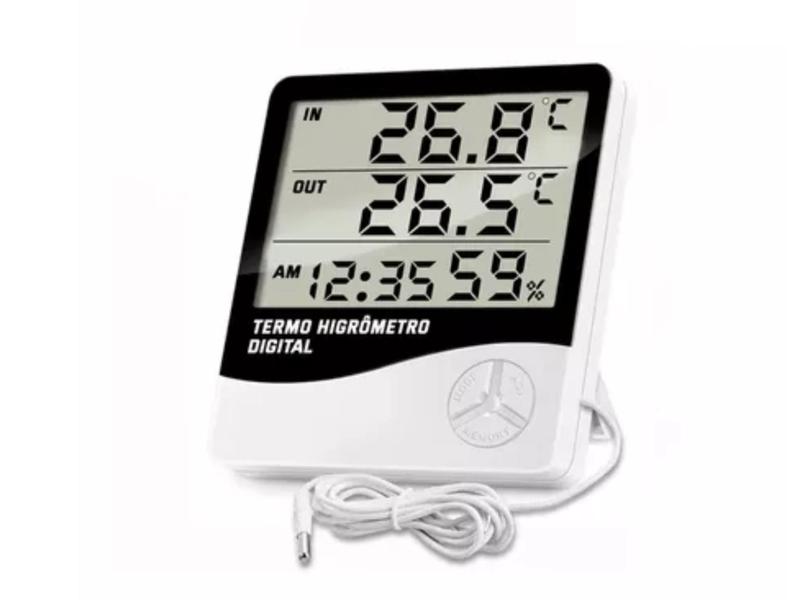 Medidor de umidade e temperatura digital Termo higrômetro EXBOM Medidor de umidade e temperatura digital Termo higrômetro EXBOM