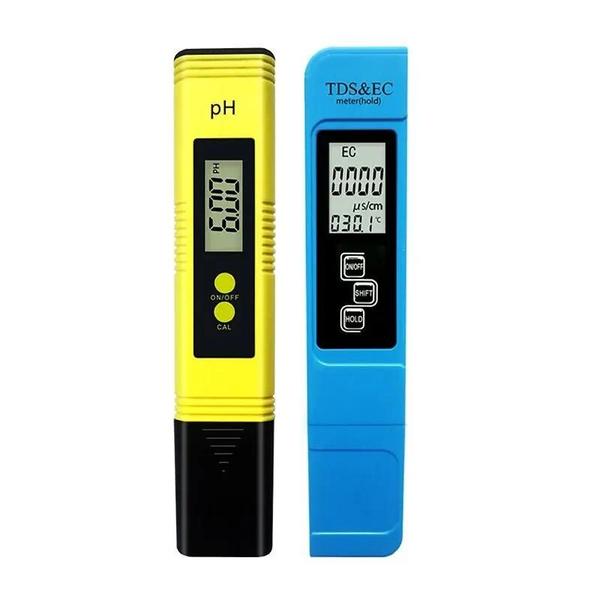 Imagem de Medidor Digital de pH e TDS de Alta Precisão - 0,01pH/0-9990ppm - Testador de Água com Temperatura