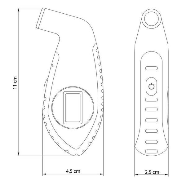 Imagem de Medidor digital de pressao p/ pneus tramontina