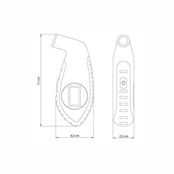 Imagem de Medidor Digital De Pressão Para Pneus Tramontina