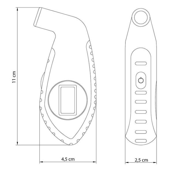 Imagem de Medidor Digital de Pressão Tramontina para Pneus 42341001