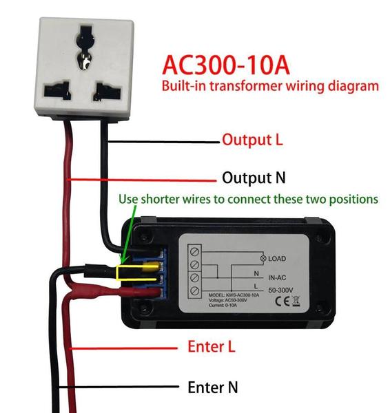 Imagem de Medidor Elétrico Do Wattmeter Elétrico Com Função De Reset