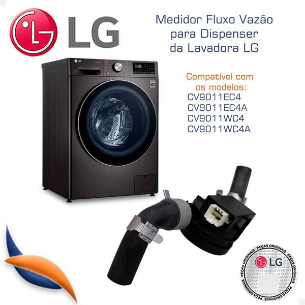 Imagem de Medidor Fluxo Vazão Água Lavadora LG Aem74032907 Cv9011