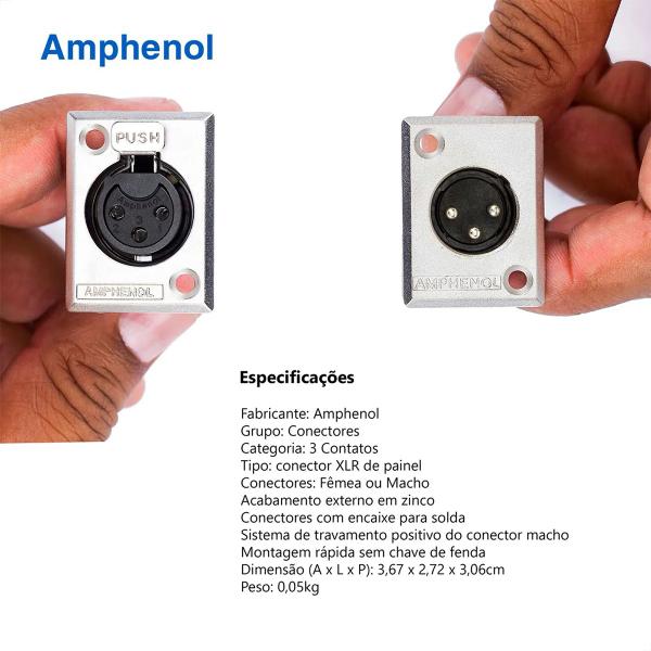 Imagem de Medusa 6 Vias Montada Conectores Amphenol - 2 Metros