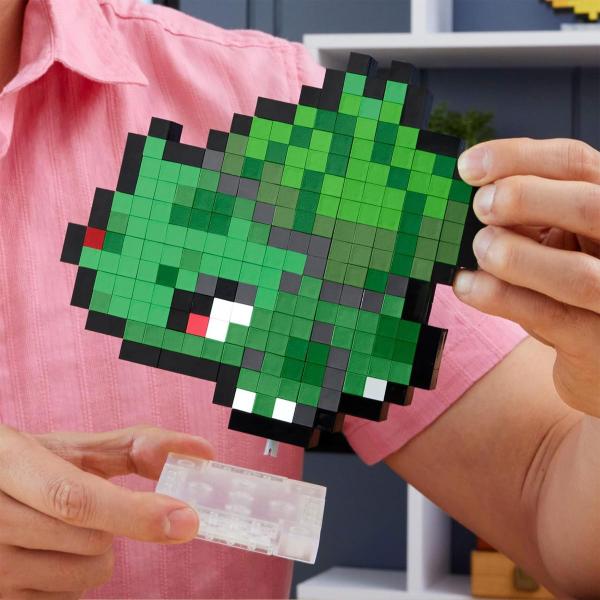 Imagem de MEGA Blocos de Montar Pokémon Bulbasaur Pixel Art 374 Peças