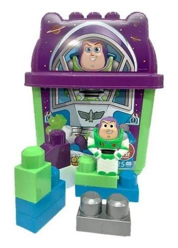 Imagem de Mega Bloks Balde Toy Story Buzz Lightyear  25 Peças Mattel 