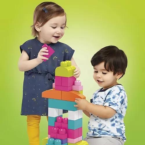 Imagem de Mega Bloks Bolsa De Construcao 60 Pcs - Mattel Dch54