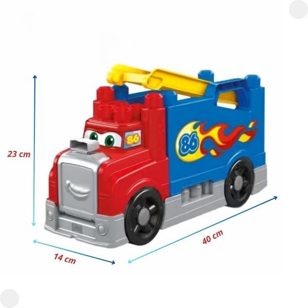 Imagem de Mega Bloks Caminhão de Corridas Construa e Corra C/ Sons Fvj01 - Mattel