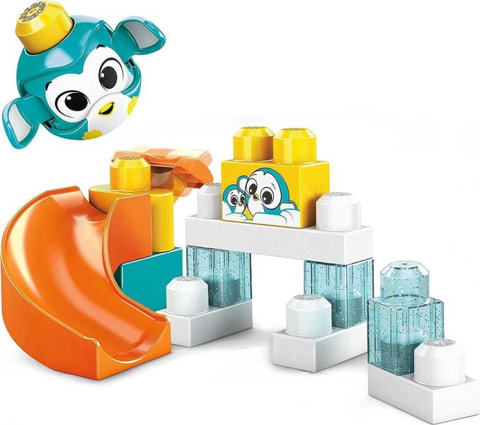 Imagem de Mega Bloks Peek A Blocks Tobogã do Pinguim 14 Peças