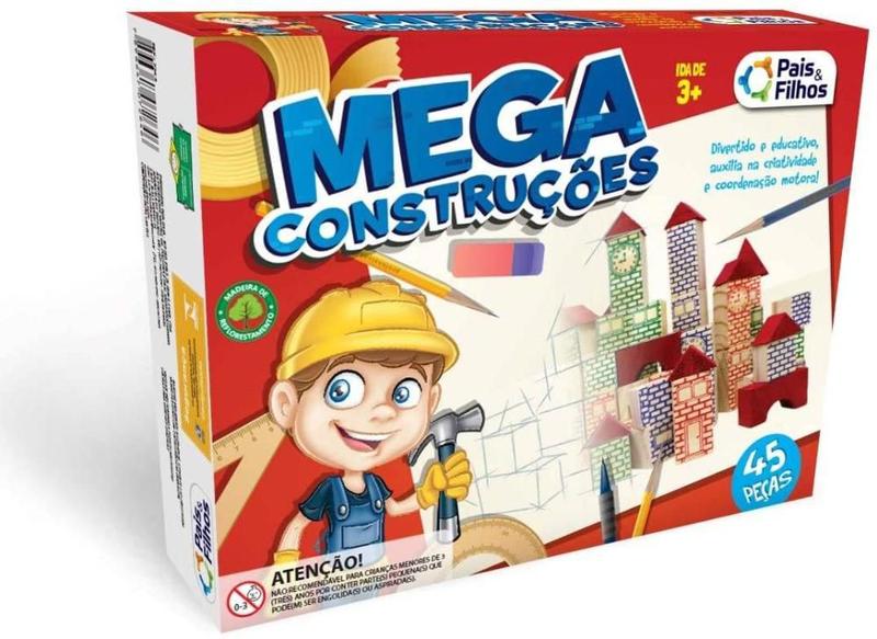 Imagem de Mega Construções 45 Peças - Pais e Filhos 7394