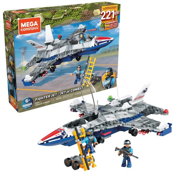 Imagem de Mega Construx Caça Jet Toy Plane Building Set com Figura de Ação