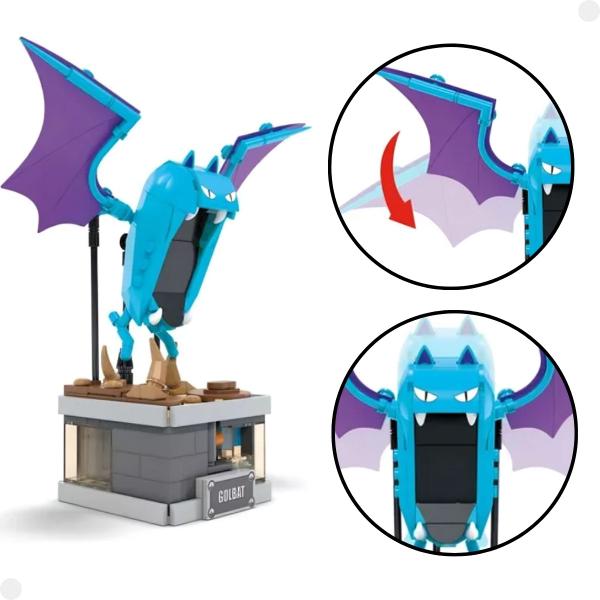 Imagem de Mega Construx Pokemon Miniatura Do Golbat Com Movimento HTH72 - Mattel