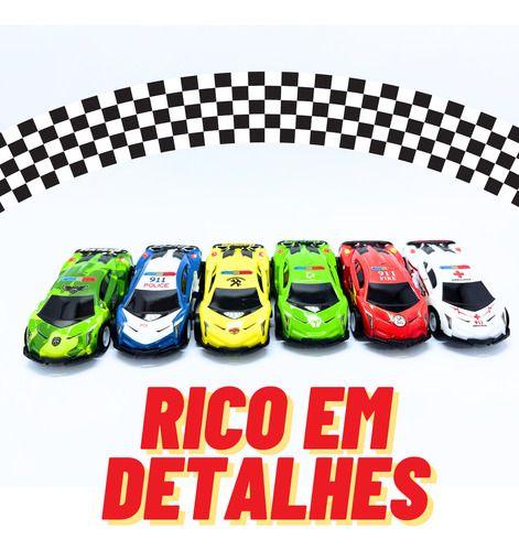 Imagem de Mega Kit 6 Carrinhos De Fricção Racing Estilo Hot Wheels Top