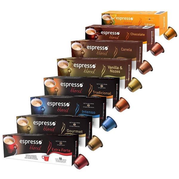Mega Kit Espresso Blend Cápsulas Café Compatíveis Nespresso Imagem de Mega Kit Espresso Blend Cápsulas Café Compatíveis Nespresso