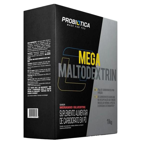 Imagem de Mega Maltodextrin Probiótica 1kg Sabor Morango Silvestre