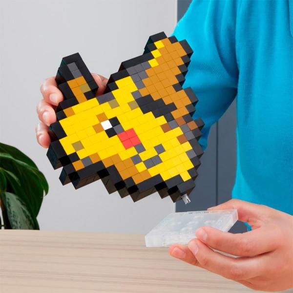 Imagem de Mega Pokémon Construção Pixel Art Pikachu Hth74 - Mattel