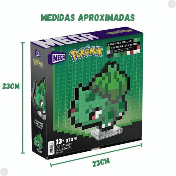 Imagem de Méga Pokémon Jogo De Construção Bulbasaur Pixel Hth75 Mattel