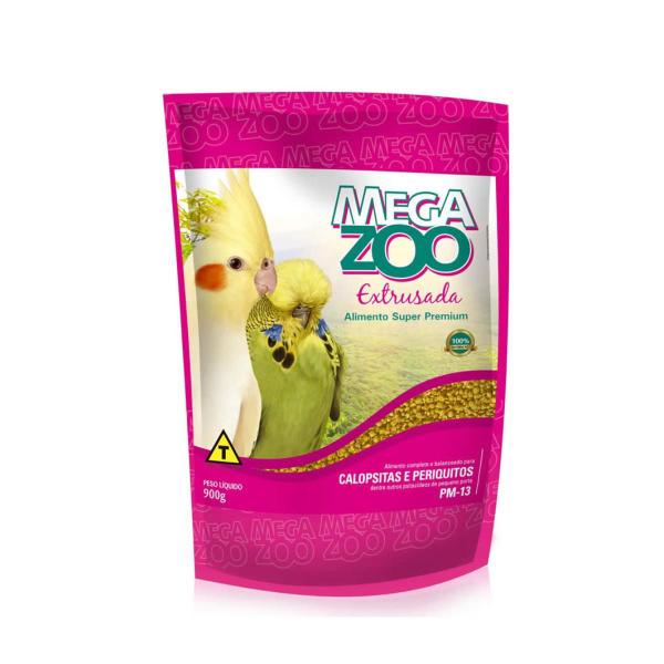 MEGAZOO Ração Extrusada Calopsitas e Periquitos Mini Bits - PM13 900g Imagem de MEGAZOO Ração Extrusada Calopsitas e Periquitos Mini Bits - PM13 900g