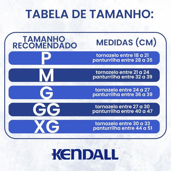 Imagem de Meia 3/4 Média Compressão Kendall Ultra Pro Original Feminina Com Ponteira 20-30Mmhg