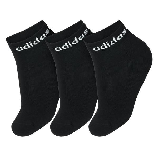 Imagem de Meia Adidas Lin Ankle 38 ao 40 - Pack com 3 Unidades Preto