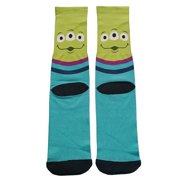 Imagem de Meia Alien Meias Divertidas Cano Alto p/ CFT Academia Treinos Malhação - DH SOCKS