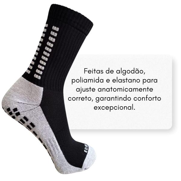 Imagem de Meia Antiderrapante Futebol Edm Profissional Socks Esportiva