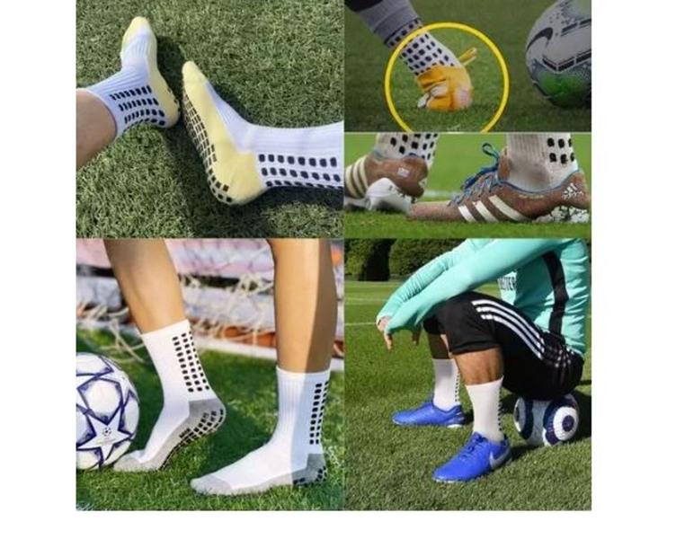 Meia Antiderrapante Futebol Esportiva Alta Qualidade Unissex - Lela Sports Imagem de Meia Antiderrapante Futebol Esportiva Alta Qualidade Unissex